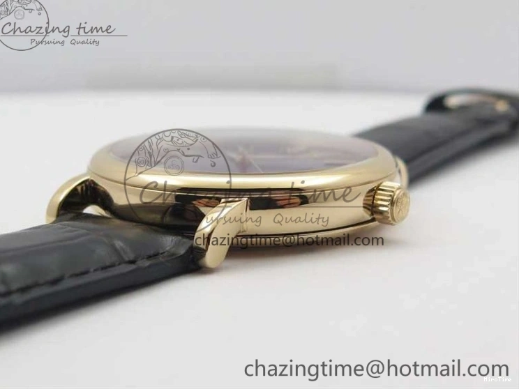 MIROTIME 0428 MoistureWicking Portofino Automatic RG IW356522 FKF 1:1 Best Edition Blue Dial on Black Croco Strap A 7109